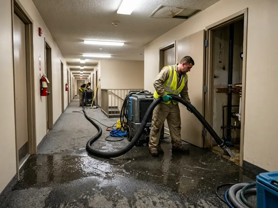 multi-unit-apartment-hallway-f-005 — frequently asked questions, Emergency Burst Pipe Water Extraction & Removal in San Marc…